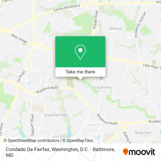 Condado De Fairfax map