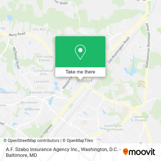 A.F. Szabo Insurance Agency Inc. map