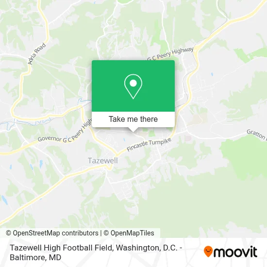 Tazewell High Football Field map