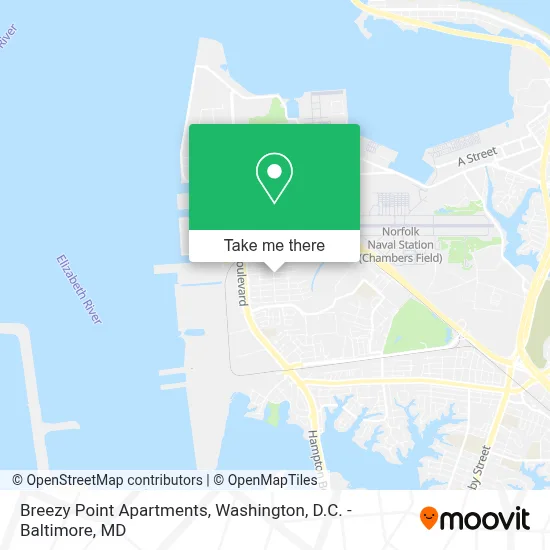 Breezy Point Apartments map