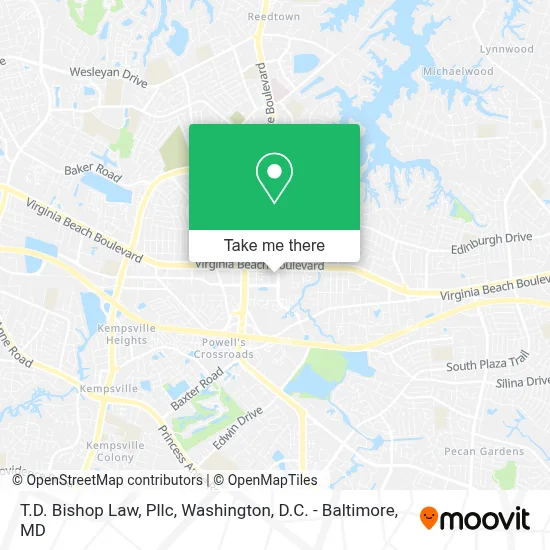 T.D. Bishop Law, Pllc map