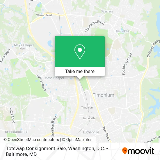 Totswap Consignment Sale map