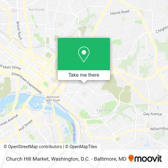 Church Hill Market map