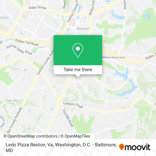 Ledo Pizza Reston, Va map