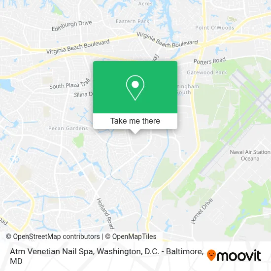 Atm Venetian Nail Spa map