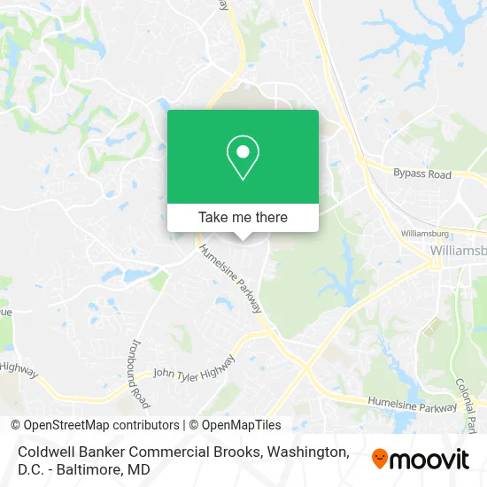 Coldwell Banker Commercial Brooks map
