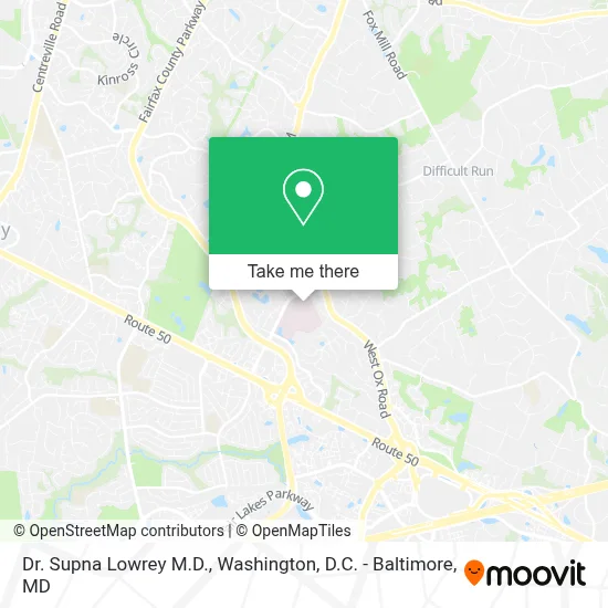 Dr. Supna Lowrey M.D. map