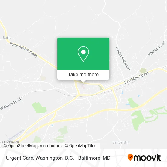 Urgent Care map