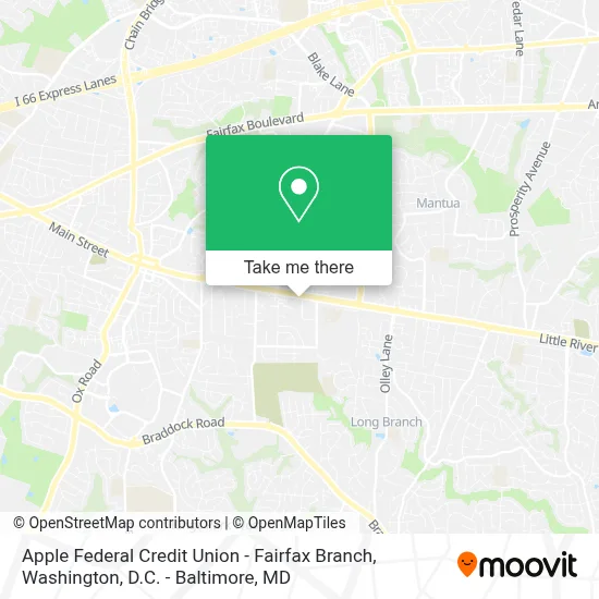 Apple Federal Credit Union - Fairfax Branch map