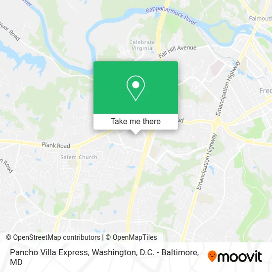 Pancho Villa Express map