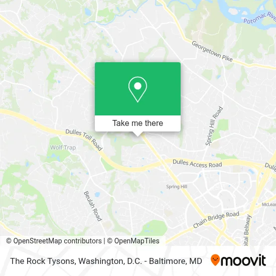 The Rock Tysons map
