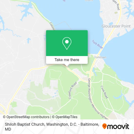 Shiloh Baptist Church map