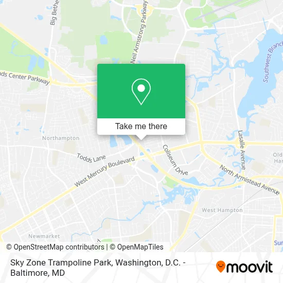 Sky Zone Trampoline Park map