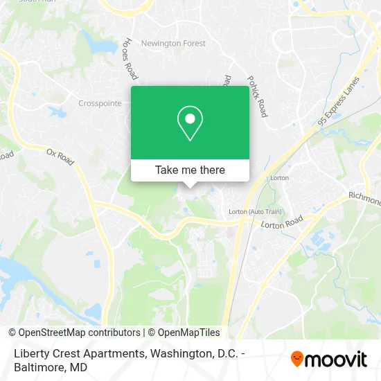 Liberty Crest Apartments map