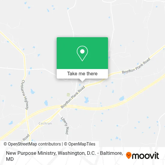New Purpose Ministry map