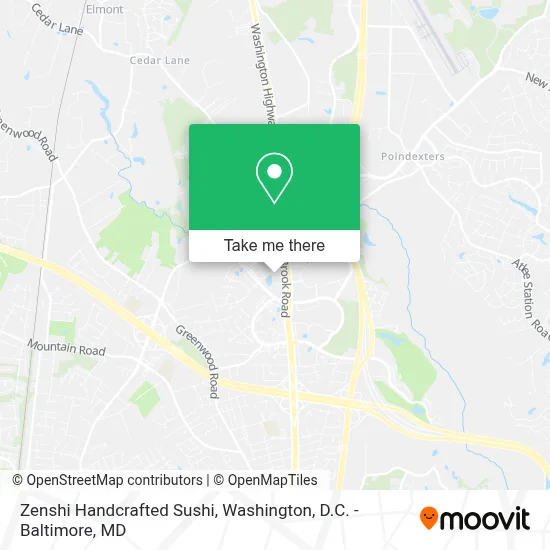 Zenshi Handcrafted Sushi map