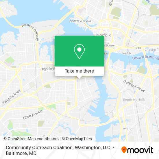 Community Outreach Coalition map