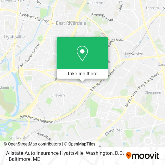 Allstate Auto Insurance Hyattsville map