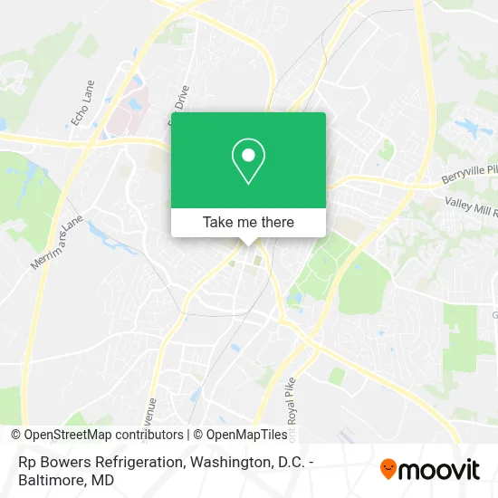 Rp Bowers Refrigeration map
