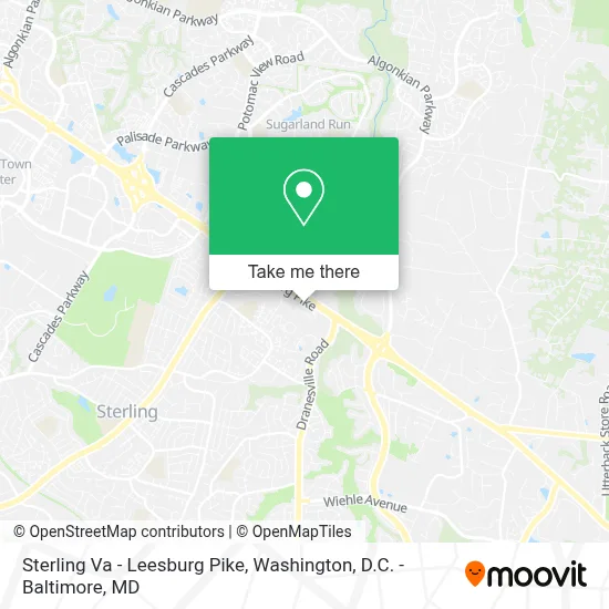 Sterling Va - Leesburg Pike map