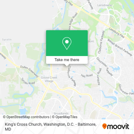 King's Cross Church map