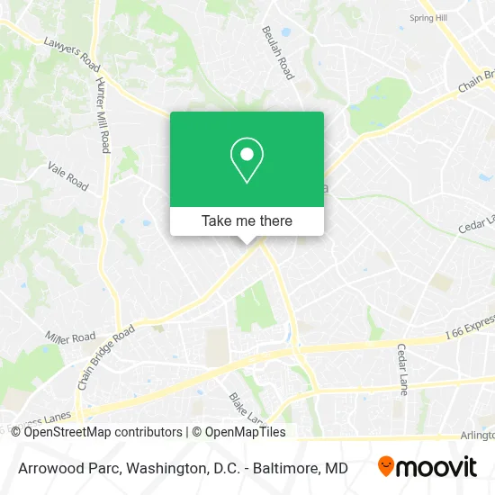 Arrowood Parc map
