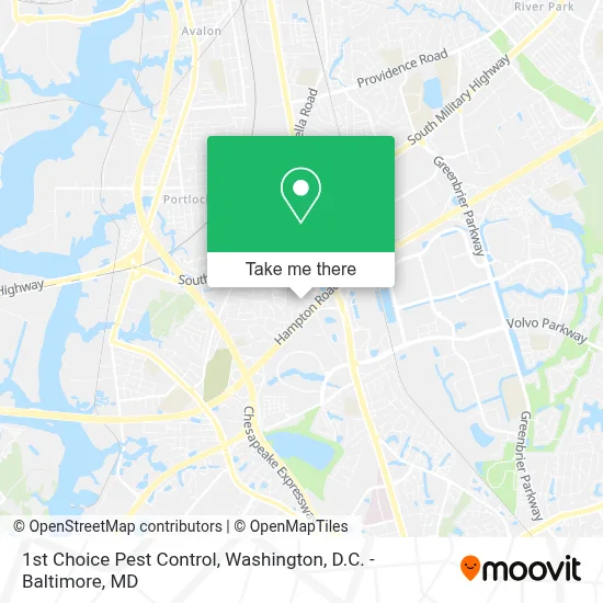 1st Choice Pest Control map