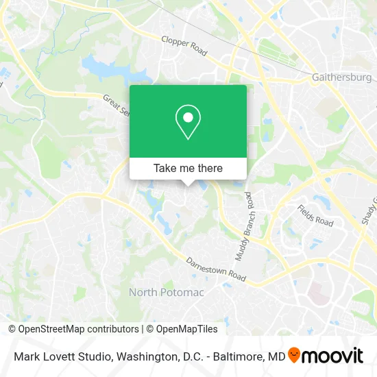 Mark Lovett Studio map