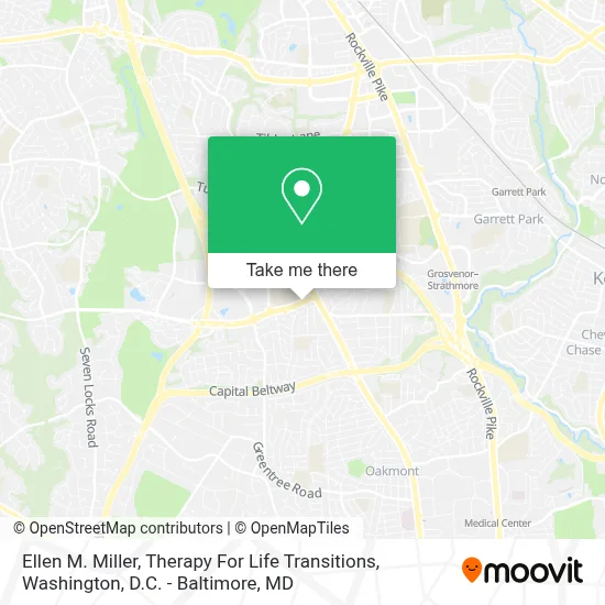 Ellen M. Miller, Therapy For Life Transitions map