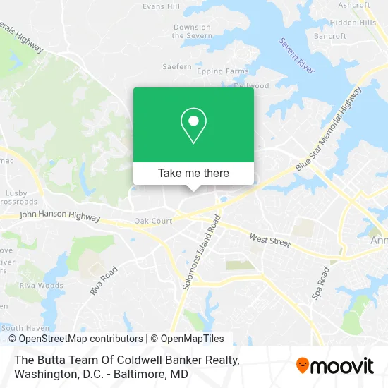 The Butta Team Of Coldwell Banker Realty map