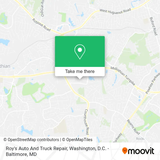 Roy's Auto And Truck Repair map