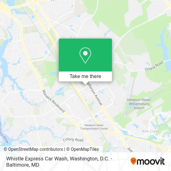Whistle Express Car Wash map