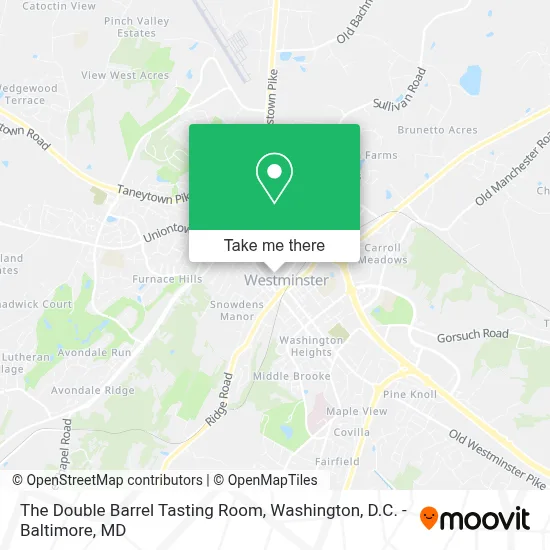 The Double Barrel Tasting Room map
