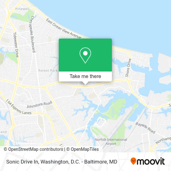Sonic Drive In map