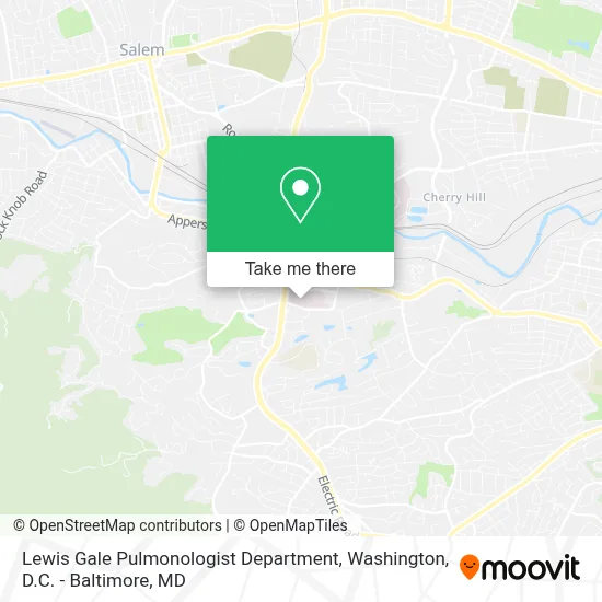 Lewis Gale Pulmonologist Department map