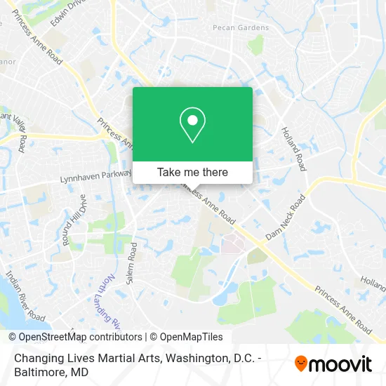 Changing Lives Martial Arts map