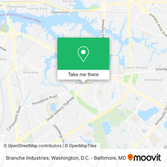 Branche Industries map