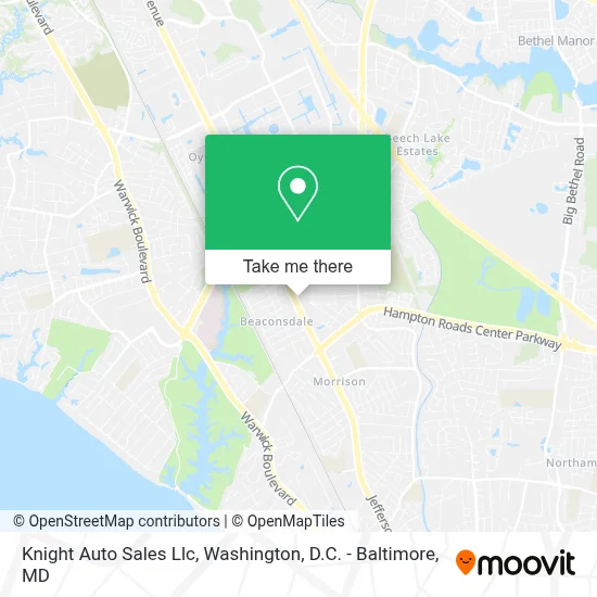 Knight Auto Sales Llc map