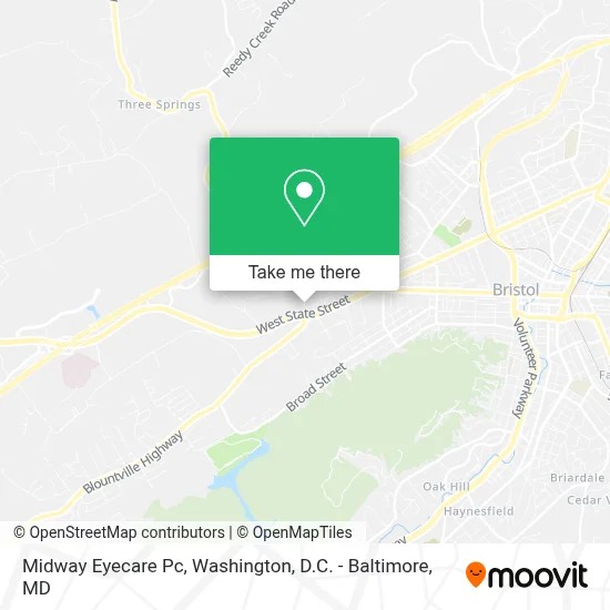 Midway Eyecare Pc map
