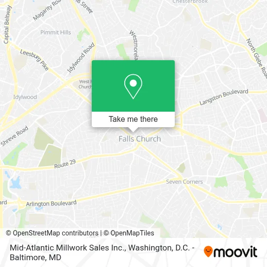 Mid-Atlantic Millwork Sales Inc. map