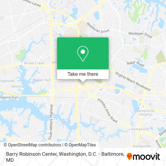Barry Robinson Center map
