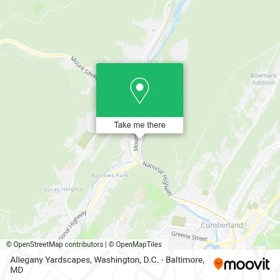 Allegany Yardscapes map