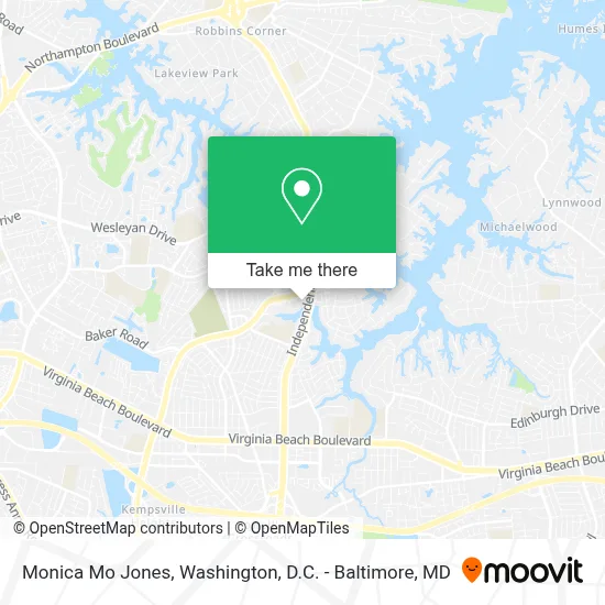 Monica Mo Jones map