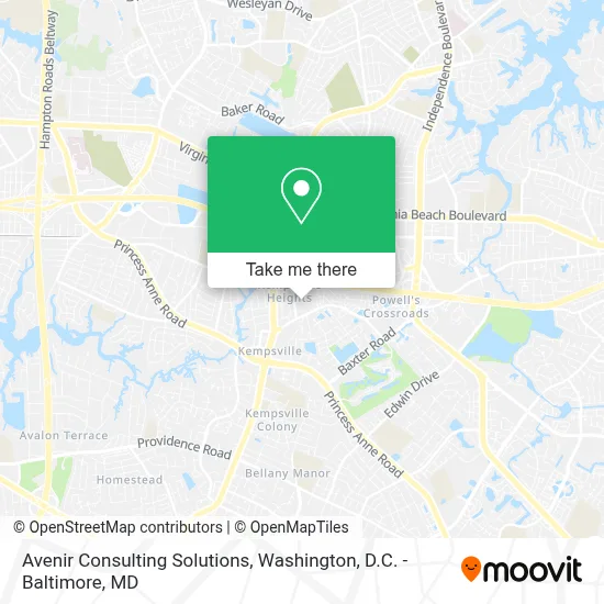 Avenir Consulting Solutions map