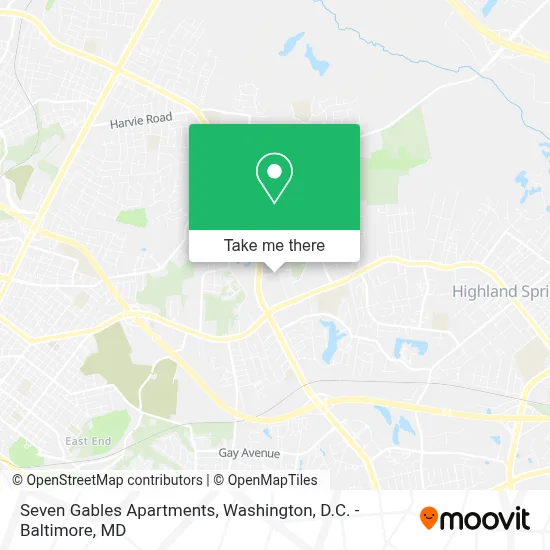 Seven Gables Apartments map
