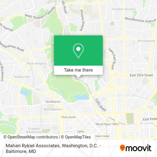 Mahan Rykiel Associates map