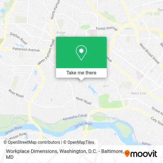 Workplace Dimensions map