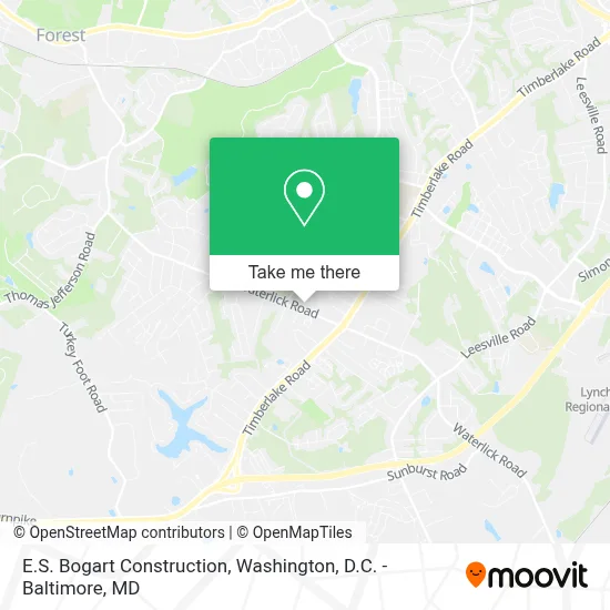 E.S. Bogart Construction map