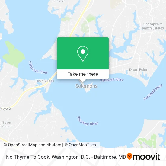No Thyme To Cook map