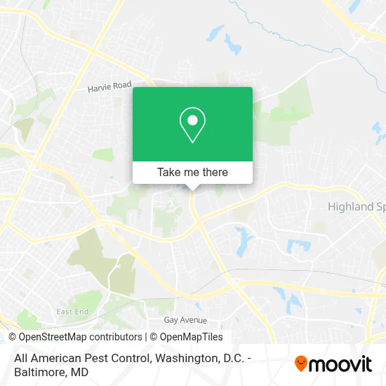 All American Pest Control map